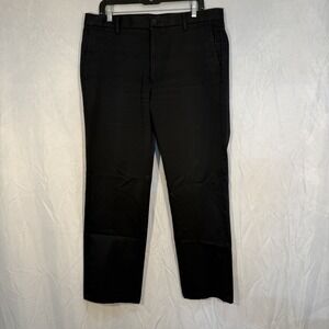 Dockers Pants Signature Khaki Slim Fit D1 Chino Casual Black 36x30 Men's
